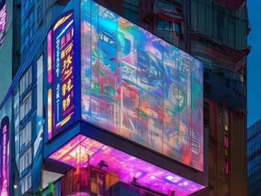 阳关区地标广告牌设计，现代与传统的视觉 displaces